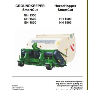 Amazone Groundkeeper GH1350 HH1800 Operating Manual MG5069 (1)