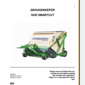 Amazone Groundkeeper GHD Smartcut Operating Manual MG5072 (1)