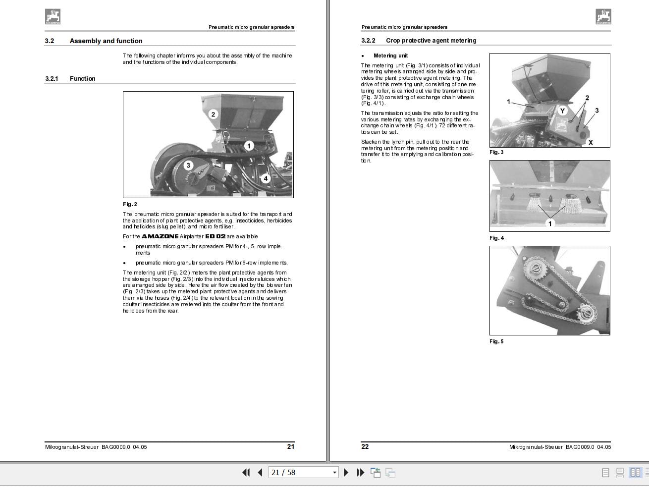 Amazone Micro granular spreader For ED 02 Operating Manual MG1223 (2)
