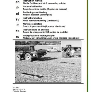Amazone Mobile Fertiliser Test Kit Instructions Manual MG2951 (1)