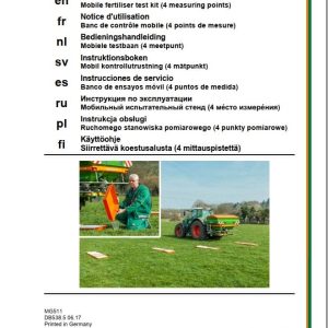 Amazone Mobile Fertiliser Test Kit Instructions Manual MG511 (1)