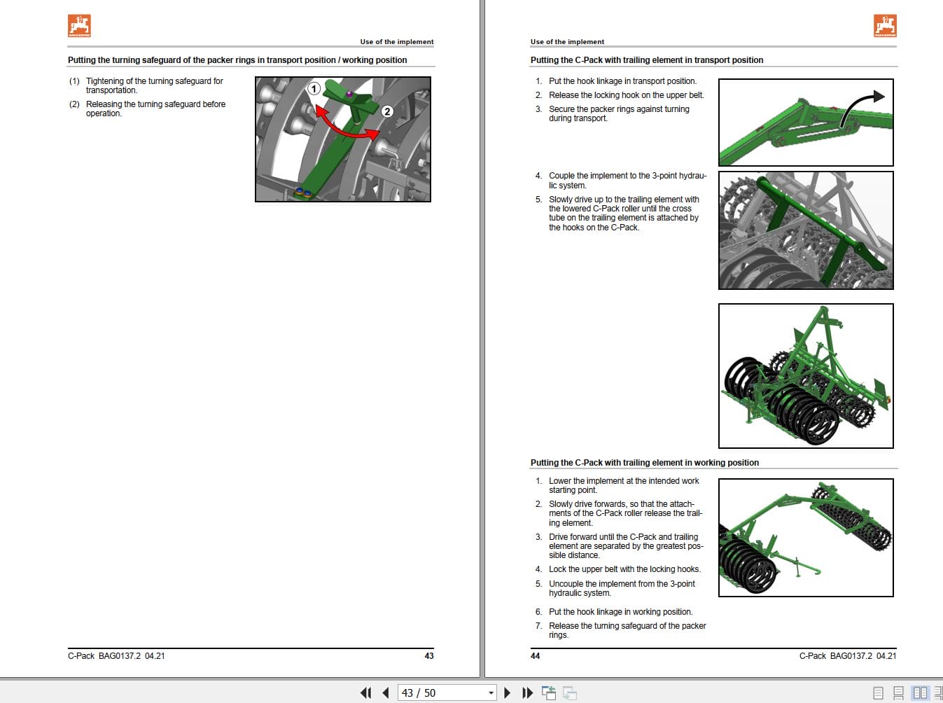 Amazone Packer C Pack 900 Operating Manual MG5088 (2)