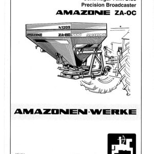 Amazone Precision Broadcaster ZA OC Instructions Book MG254 (1)