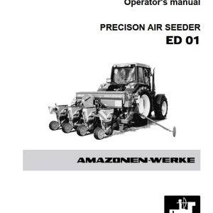 Amazone Precison Air Seeder ED01 Operating Manual MG334 (1)