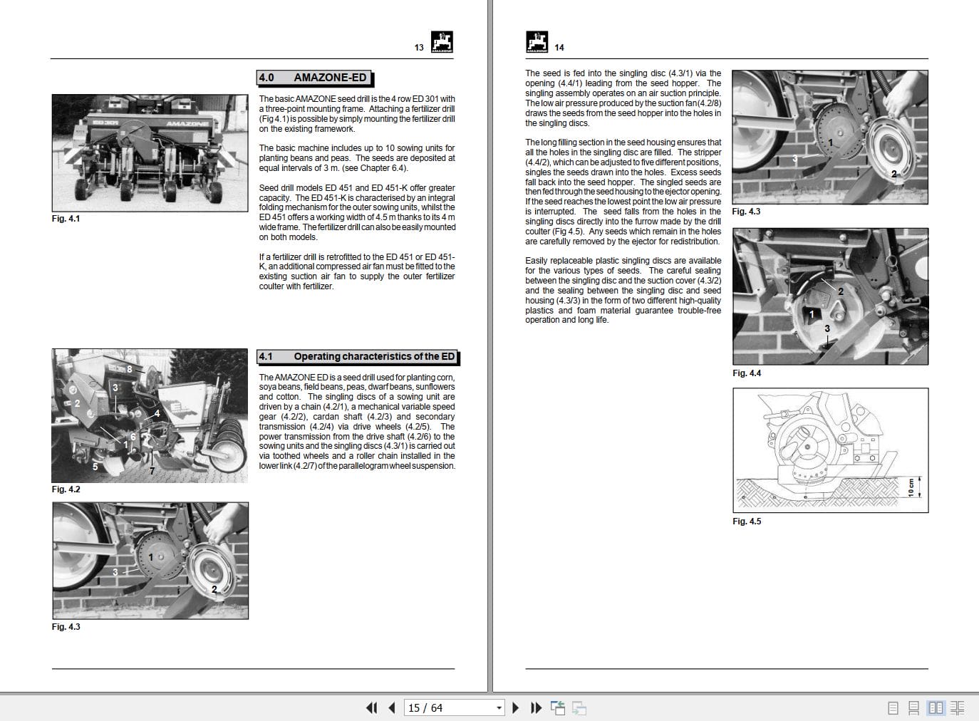 Amazone Precison Air Seeder ED01 Operating Manual MG334 (2)