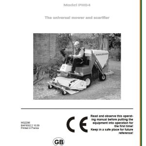 Amazone Profihopper PH04 Operating And Maintenance Manual MG2296 (1)