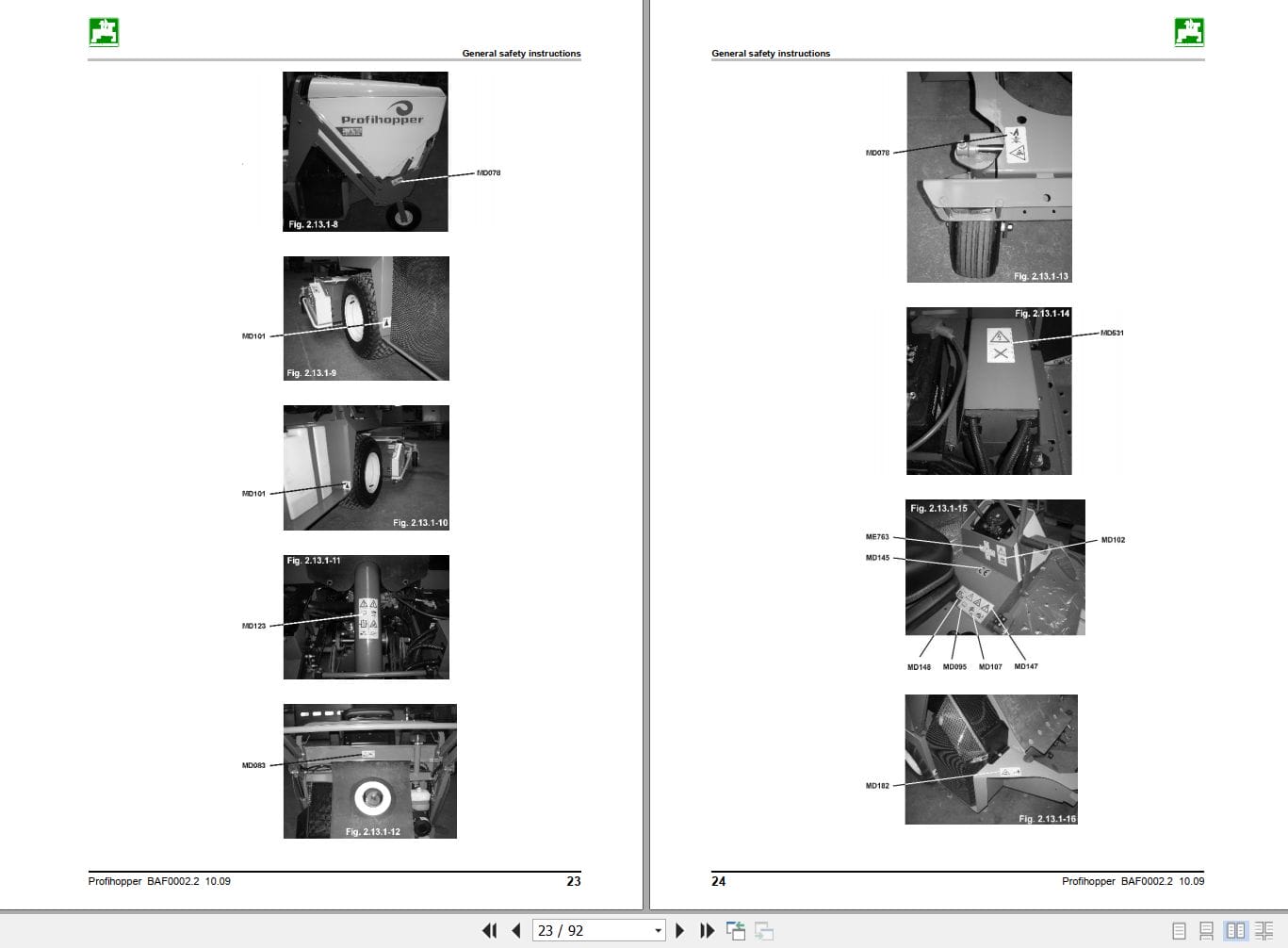 Amazone Profihopper PH04 Operating And Maintenance Manual MG2296 (2)