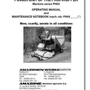 Amazone Profihopper PH04 Operating Manual 995488 (1)