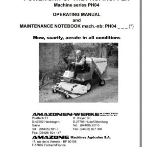 Amazone Profihopper PH04 Series Operating Manual 995488 (1)