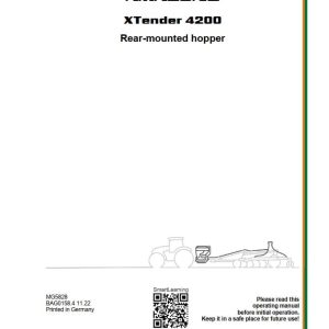 Amazone Rear mounted hopper XTender 4200 Operating Manual MG5828 (1)