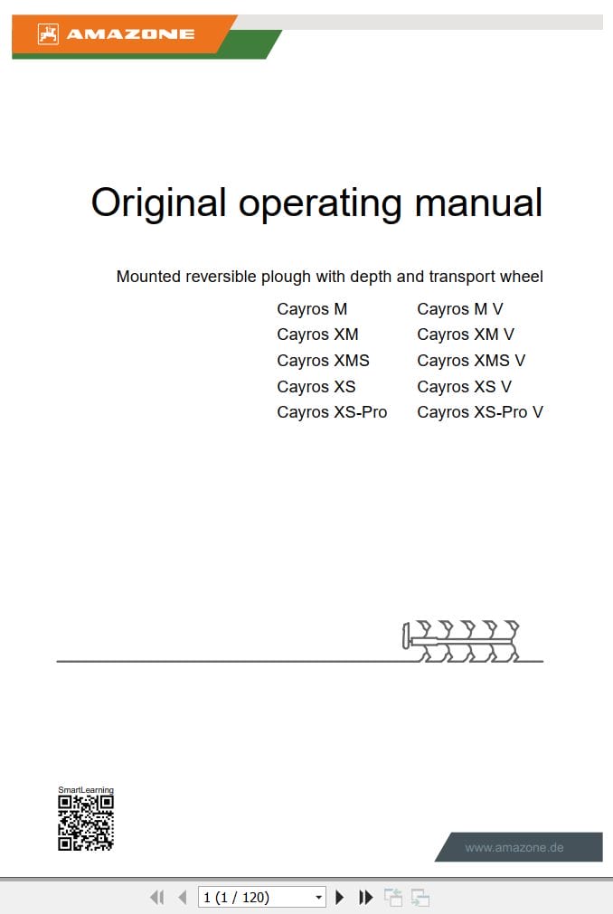 Amazone Reversible Plough Cayros XMS V Operating Manual MG7349 EN GB 2024 (1)