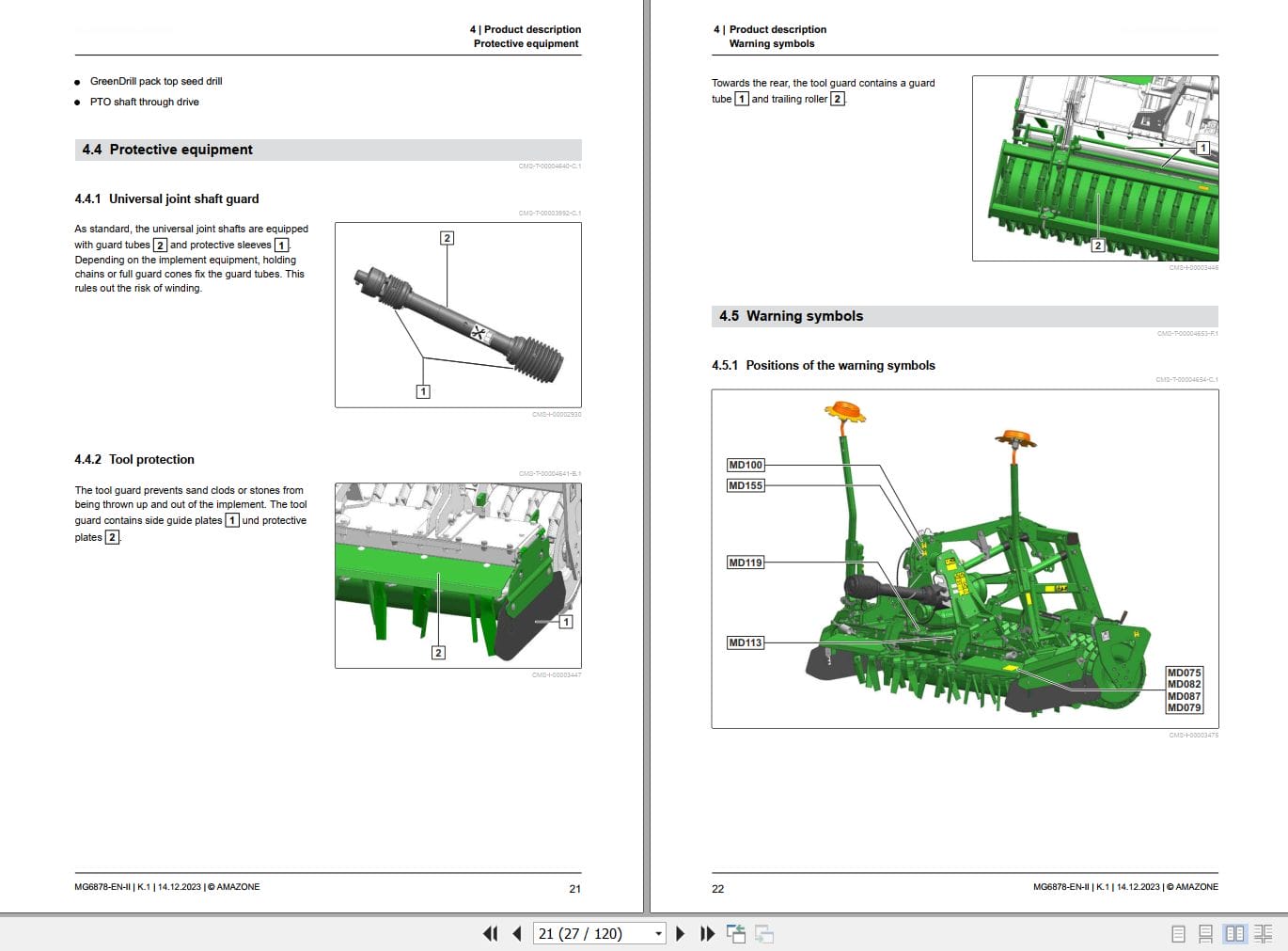 Amazone Rotary Harrow KE 2502 150 Operating Manual MG6878 EN II 2023 (2)