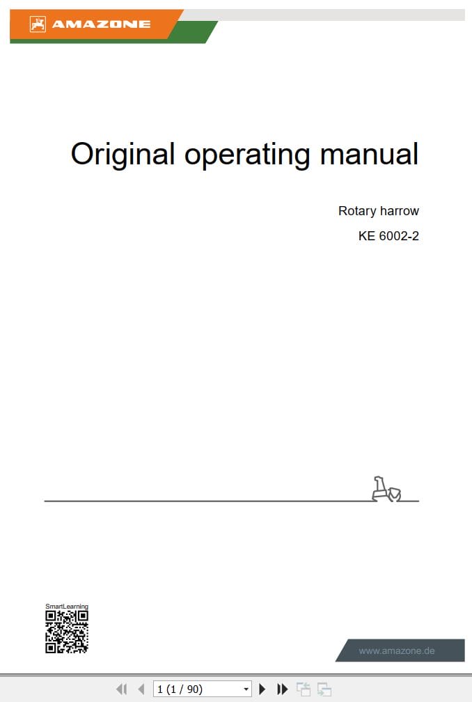 Amazone Rotary Harrow KE 6002 2 Operating Manual MG7512 EN GB (1)