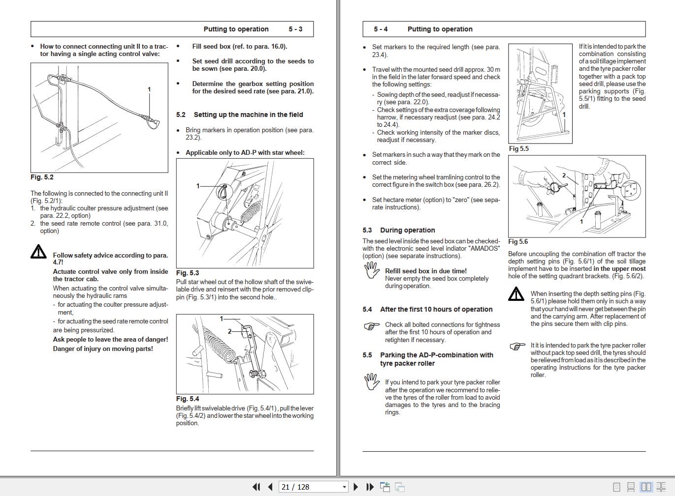 Amazone Seed Drill AD P2 Operating Manual MG357 (2)