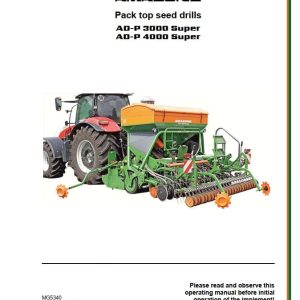 Amazone Seed Drill AD P3000 AD P4000 Super Operating Manual And Diagram MG5340 (1)