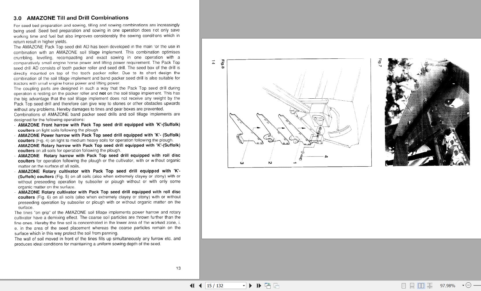 Amazone Seed Drill AD252 AD302 AD402 AD452 Instructions Manual MG184 (2)