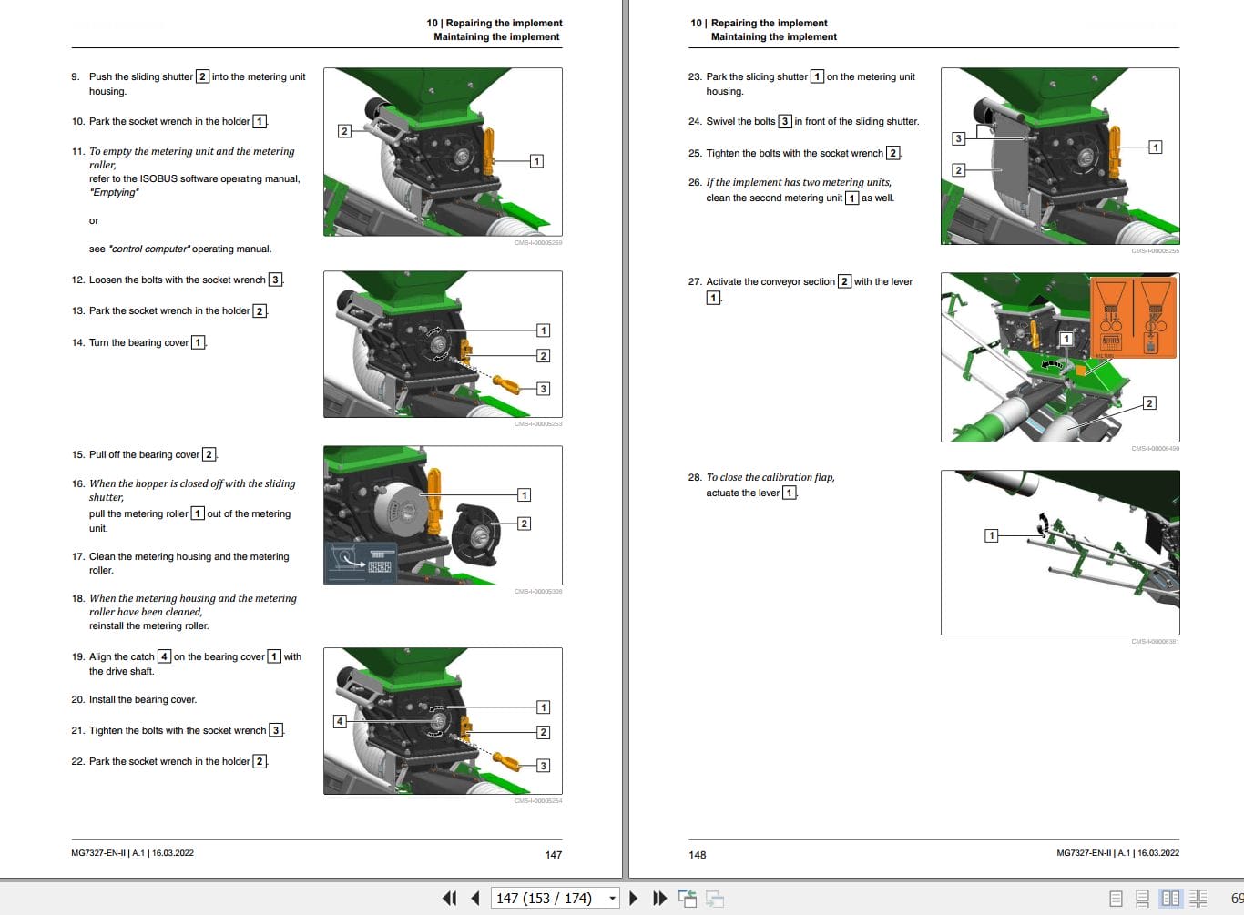 Amazone Seed Drill Centaya 3000 3500 4000 Operating Manual MG7327 EN II (2)