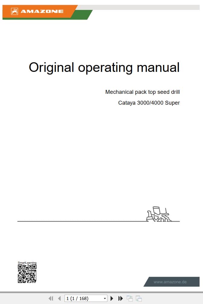 Amazone Seed Drill Centaya 3000 4000 Super Operating Manual MG7371 US EN US (1)