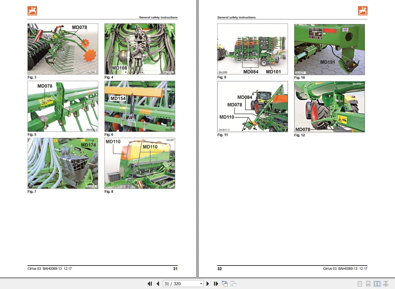 Amazone Seed Drill Cirrus 03 Operating Manual MG4829 (2)