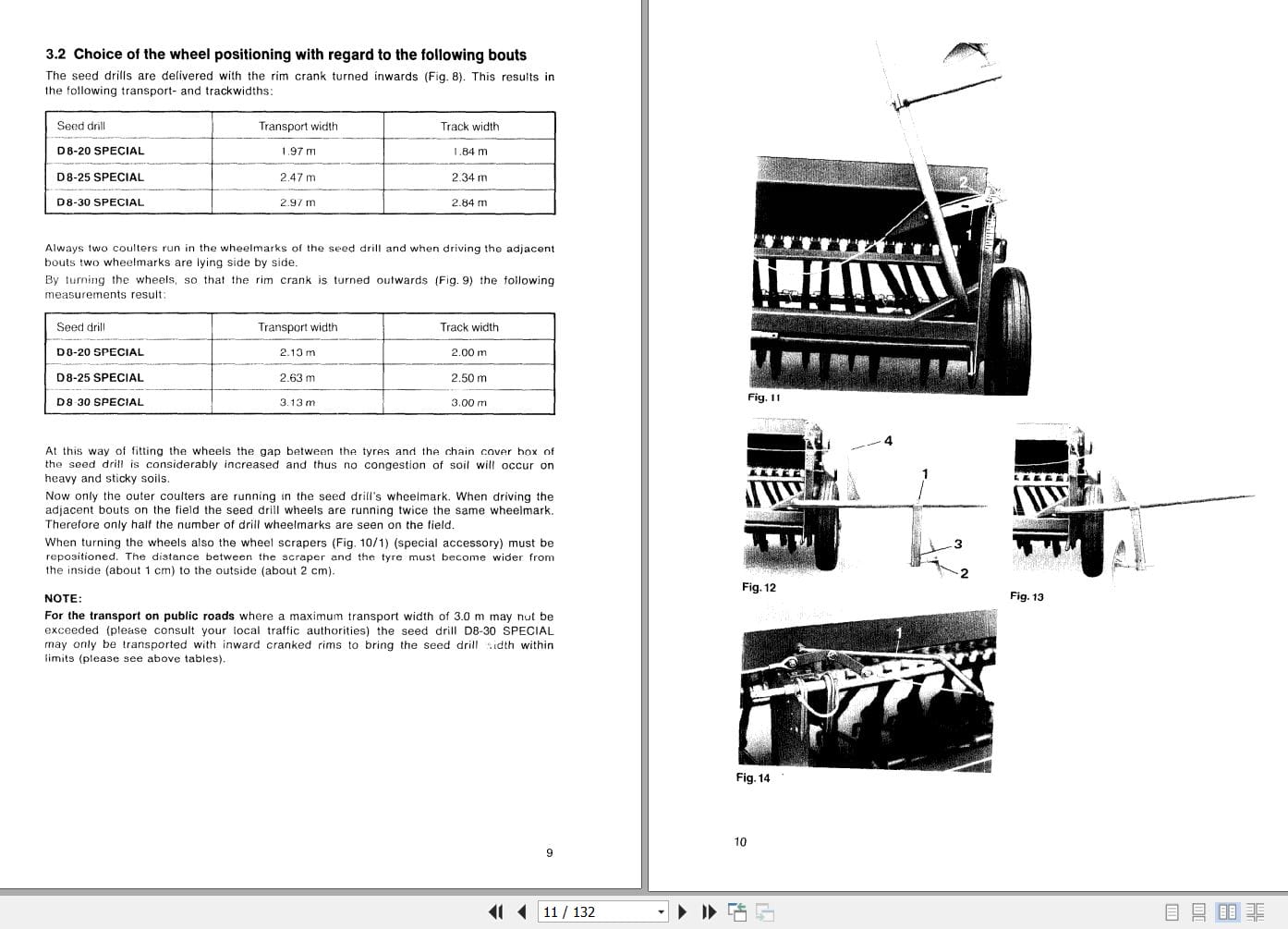 Amazone Seed Drill D8 20 DB 25 D8 30 Special Operating Manual DB582 (2)