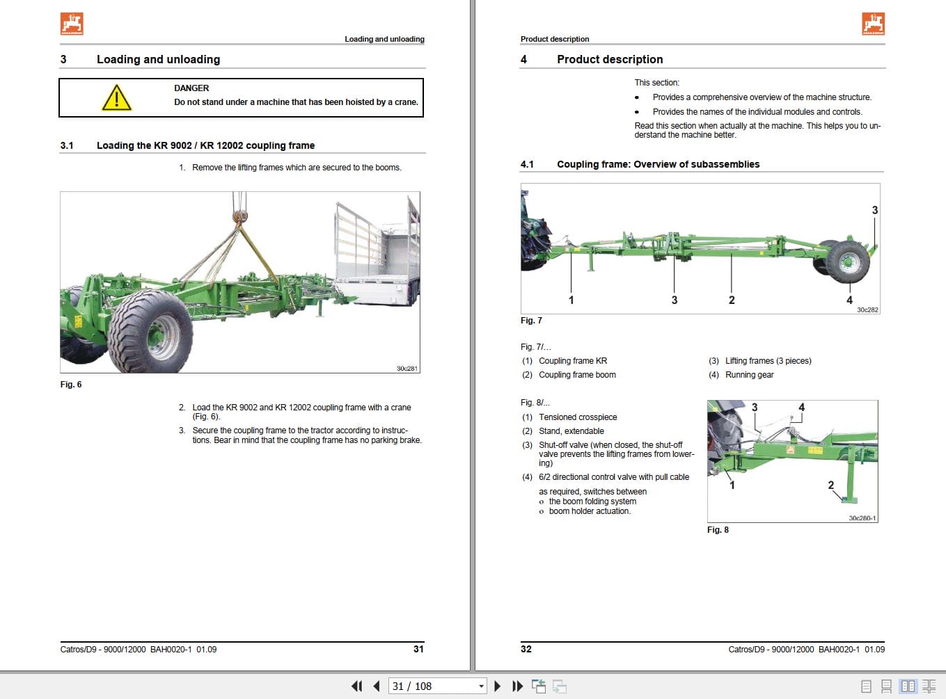 Amazone Seed Drill D9 9000 D9 12000 Catros 9000 12000 Operating Manual MG4254 (2)