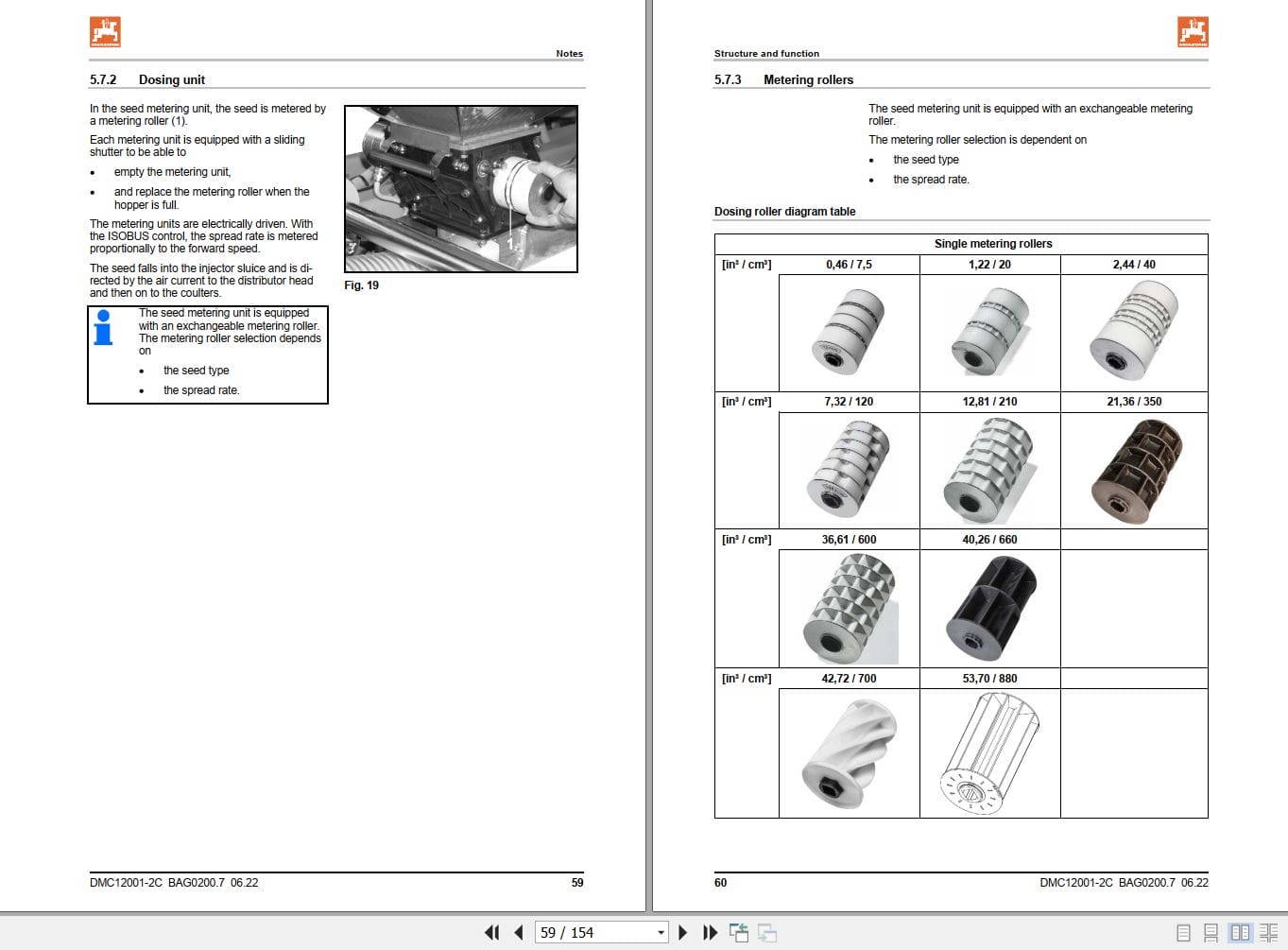 Amazone Seed Drill DMC Primera 12001 2C Operating Manual MG6479 (2)