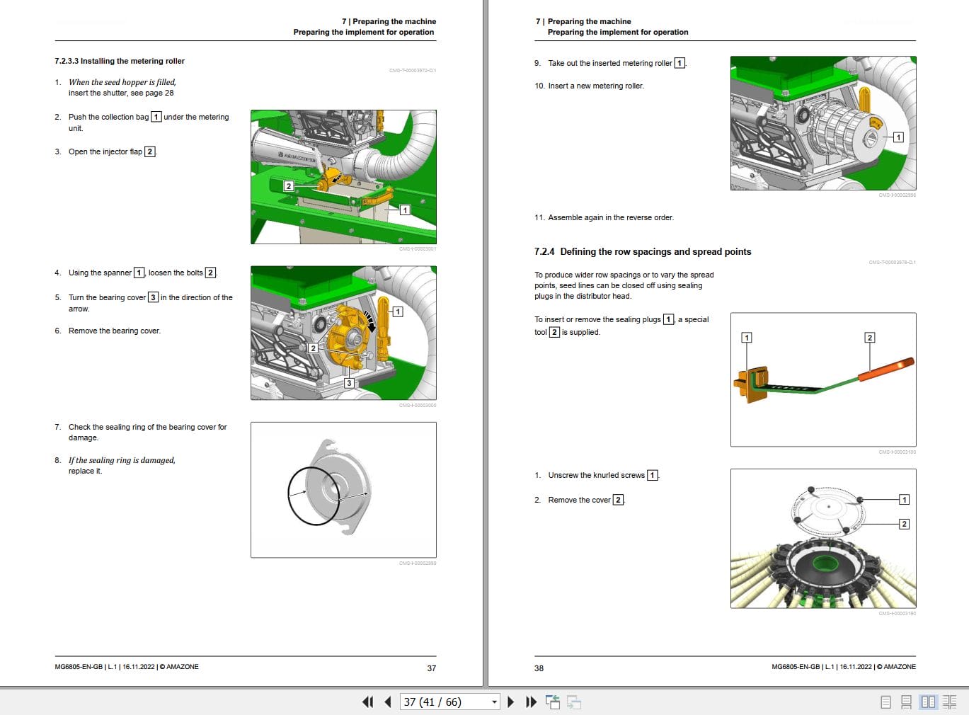 Amazone Seed Drill GreenDrill 501 H Operating Manual MG6805 EN GB 2022 (2)