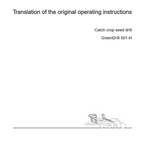 Amazone Seed Drill GreenDrill 501 H Operating Manual MG7136 EN II 2023 (1)