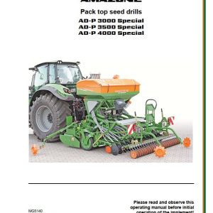 Amazone Seed Drills AD P 3000 AD P3500 AD P4000 Special Operating Manual MG5140 (1)