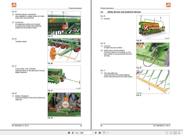 Amazone Seed Drills D9 2500 3000 3500 4000 Operating Manual MG7644 (2)