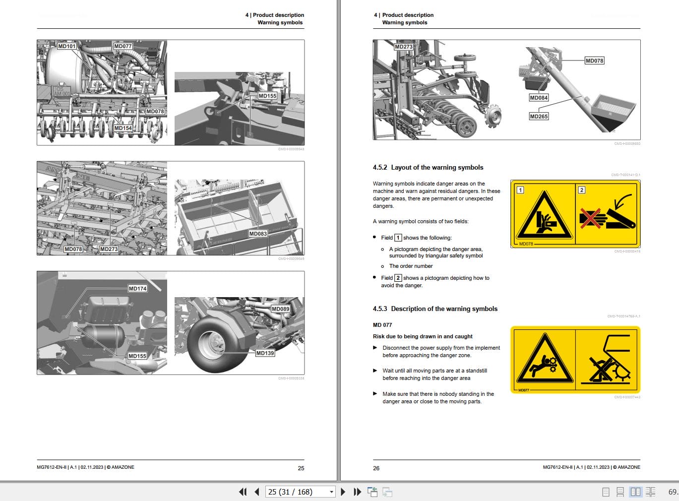 Amazone Seed Drills Primera DMC 6000 2 Operating Manual MG7612 EN II (2)