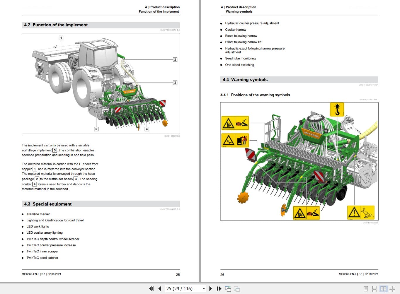 Amazone Seeding Avant 3002 4002 Operating Manual MG6860 EN II (2)