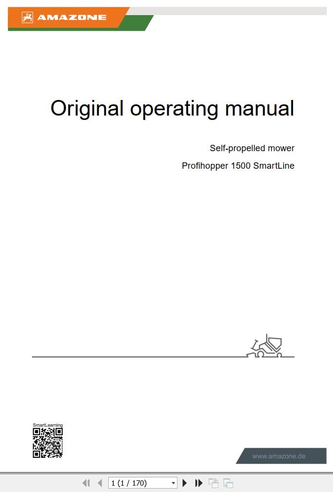 Amazone Self propelled Mower 1500 SmartLine Operating Manual MG6399 EN GB (1)