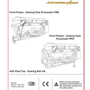 Amazone Sowing Tank Pneumatic FRS FPS Instructions Manual MG484 (1)
