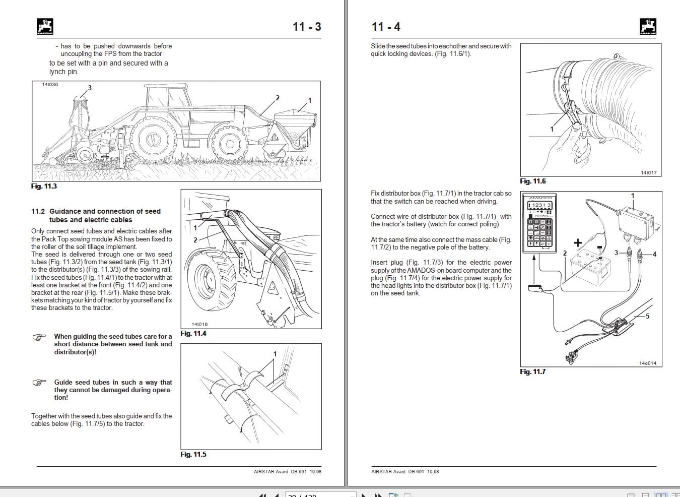 Amazone Sowing Tank Pneumatic FRS FPS Instructions Manual MG484 (2)