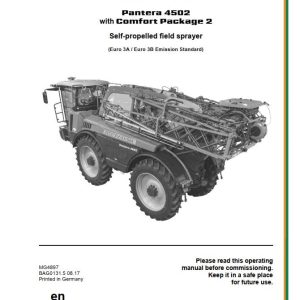 Amazone Sprayer Pantera 4502 Operating Manual MG4897 (1)