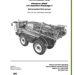 Amazone Sprayer Pantera 4502 Operating Manual MG4935 (1)