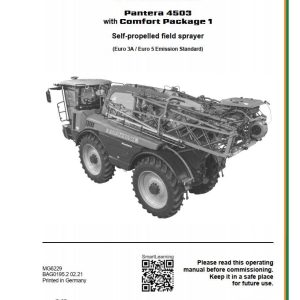 Amazone Sprayer Pantera 4503 Operating Manual MG6229 (1)