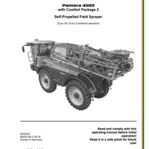 Amazone Sprayer Pantera 4503 Operating Manual MG6543 (1)