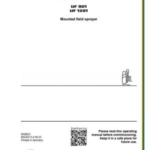 Amazone Sprayer UF901 UF1201 Operating Manual MG6631 (1)