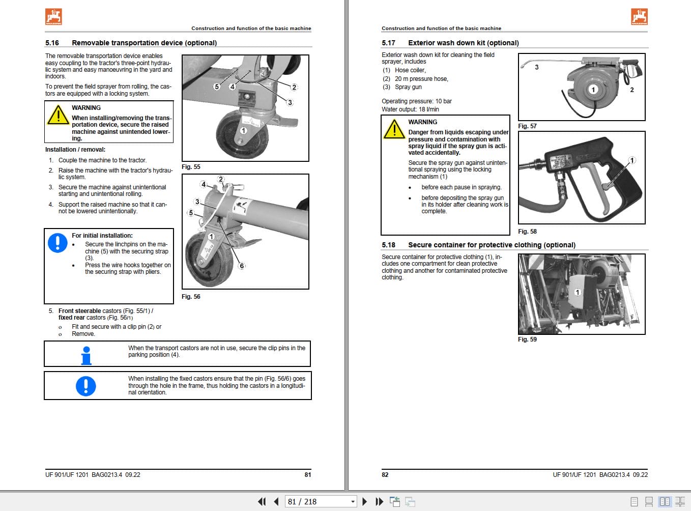 Amazone Sprayer UF901 UF1201 Operating Manual MG6631 (2)