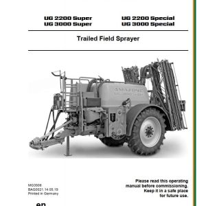 Amazone Sprayer UG2200 UG3000 Operating Manual MG3506 (1)