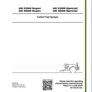 Amazone Sprayers UG 2200 UG 3000 Operator Manual MG6708 (1)