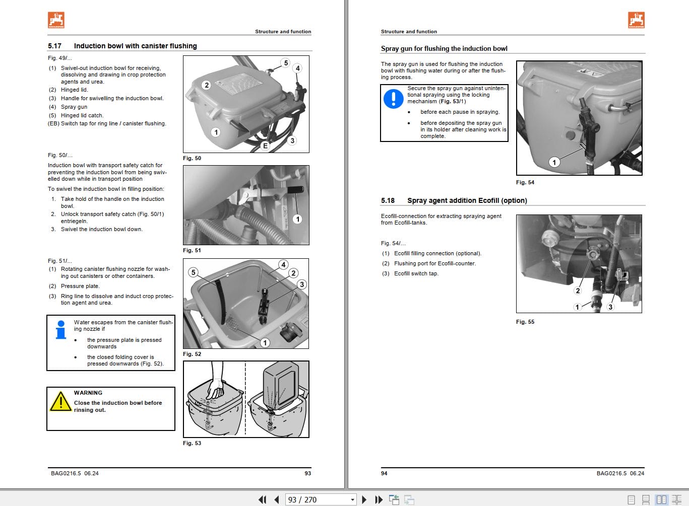 Amazone Sprayers UG 2200 UG 3000 Operator Manual MG7559 (2)