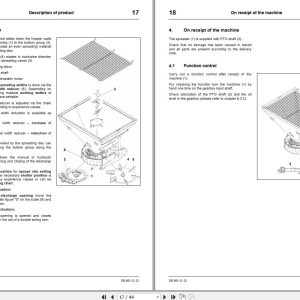Amazone Spreader E+S Operating Manual And Setting Chart Mg843 (2)