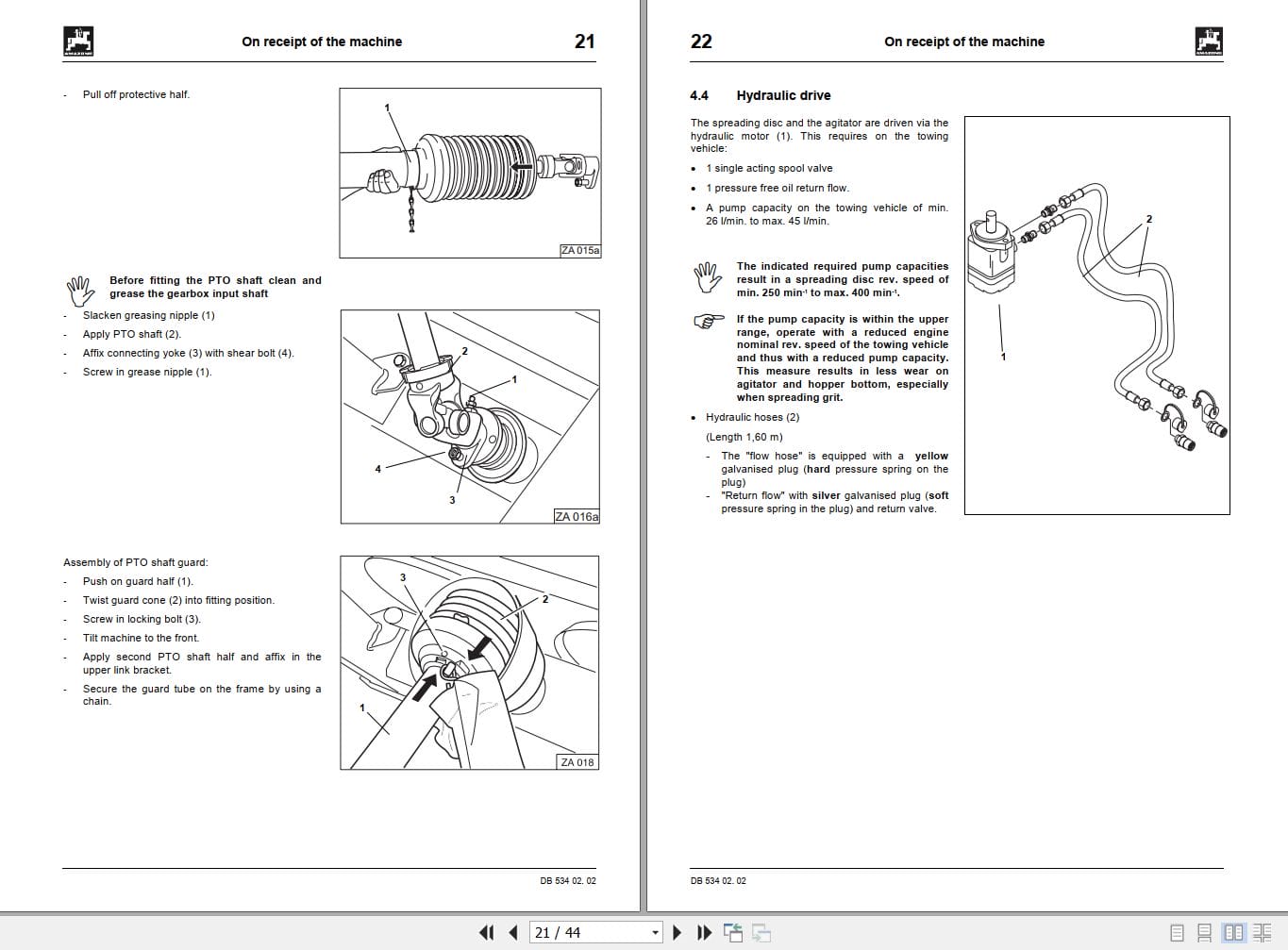 Amazone Spreader E+S Operation Manual And Setting Chart MG786 (2)