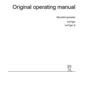 Amazone Spreader IceTiger IceTiger S Operating Manual MG6882 EN II (1)