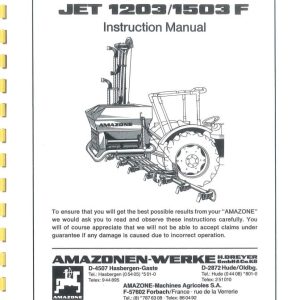 Amazone Spreader JET 1203F 1503F Instructions Manual DB489 (1)
