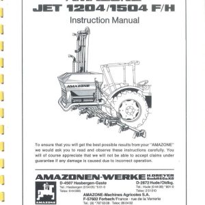 Amazone Spreader Jet 1204F 1504F 1204H 1504H Instructions Manual DB494 (1)
