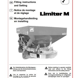 Amazone Spreader Limiter M Instructions And Setting Manual MG654 (1)